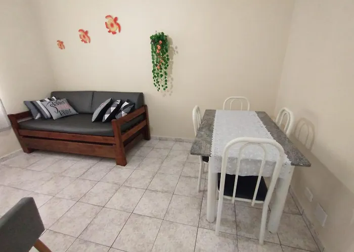 Apartamento Guaruja 5 Minutos Da Praia Do Canto Tortuga Com Wi-Fi Prox Ao Restaurante Rufino\'S